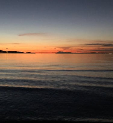 Couché de soleil sur l’alamanarre