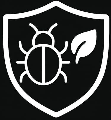 a green pest control pest control sign