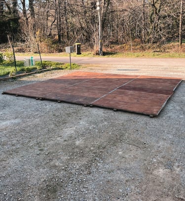 Piste de danse en bois