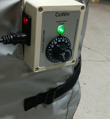 Aquecimento para tambor 200l