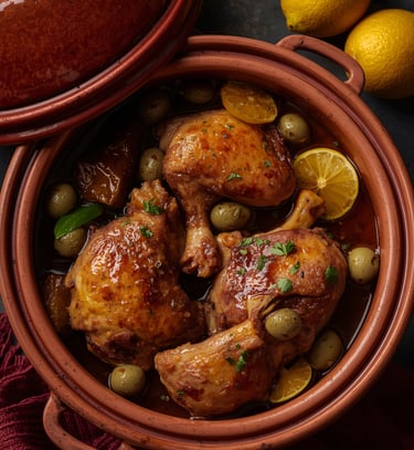 chicken tagine with olives and preserved lemon