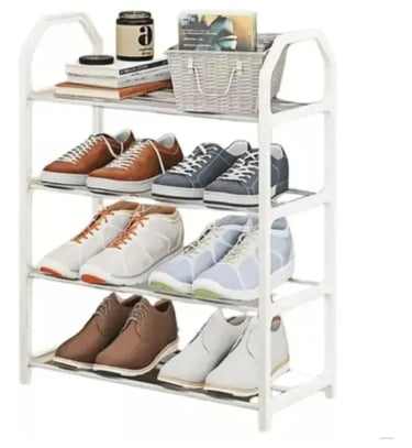 Sapateira Pequena 4 Andares Organizadora Branco