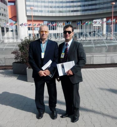 Luis Santos y Rogerio Guimaro ONU Viena