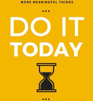 a book cover of do it today