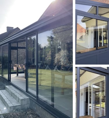 nettoyage complet de véranda pour particulier réalisé par la société Val'Clean à Vieux Condé