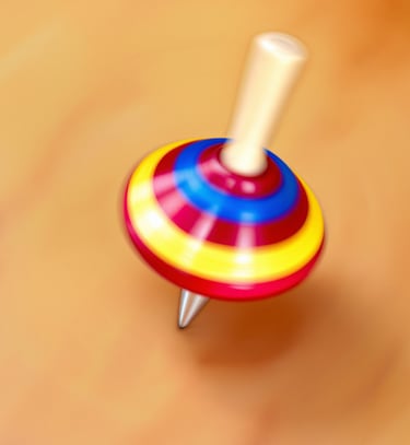 a spinning top