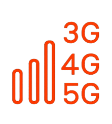 Cobertura nacional sobre 3G/4G/5G uso de frecuencias legales