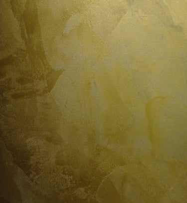 Microcemento color dorado metalico