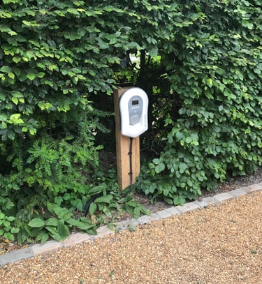 Post mounted Zappi EV Charger
