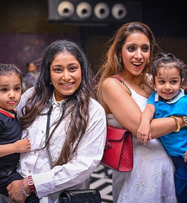 Happy Kids in Family Gathering in Kids Birthday Celebration at Wupi Trampoline Park, Gurgaon