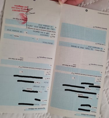 Livret de famille - mariage USA