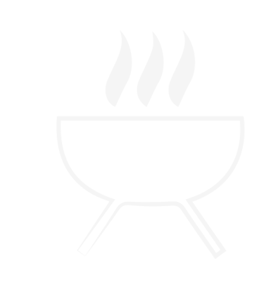 Un barbecue à bois et charbon dans le jardin