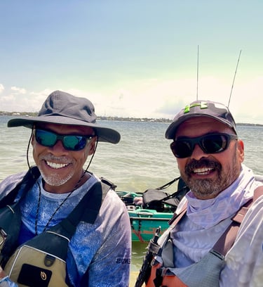 Kayak fishing from Palm Bay, Melbourne, and Sebastian FL