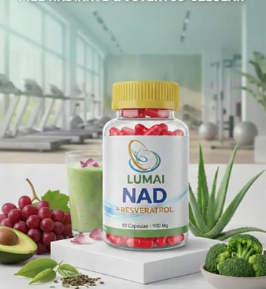 Vitamina Lumai NAD mas resveratrol 