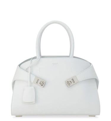 Small Hug Leather Top Handle Bag