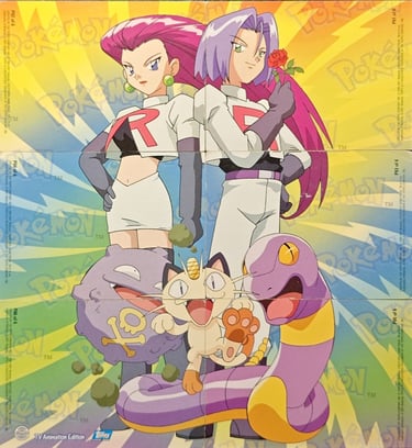 Puzzle topps série 3 Johto Team Rocket avant