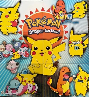 Puzzle topps série 3 foil Johto Pikachu avant