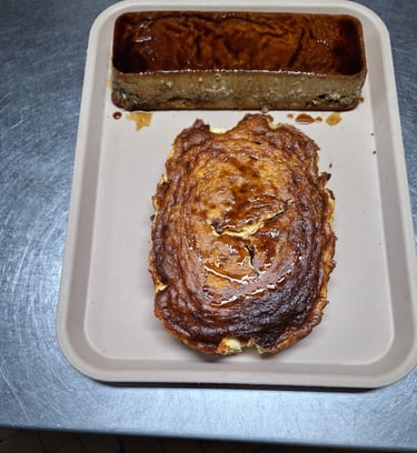 Pastís de Formatge i Pudin de Cafè amb Amareto