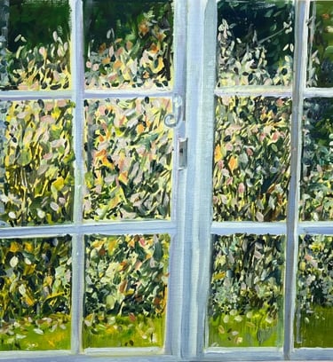 Oil study: Coach house window