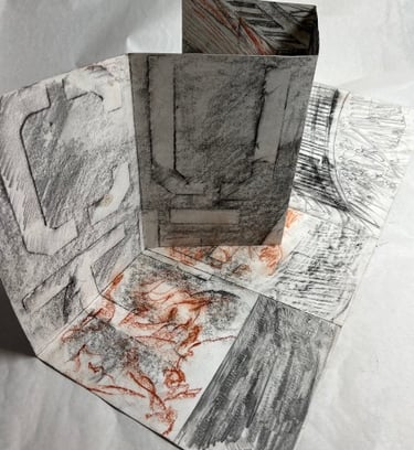 Concertina drawing: Arnold Circus, London