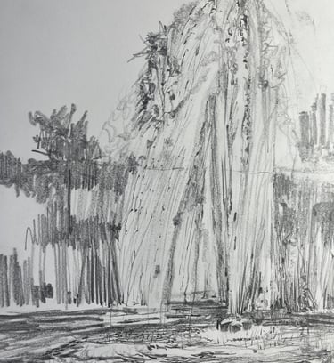 Dumfries House en plein air drawing