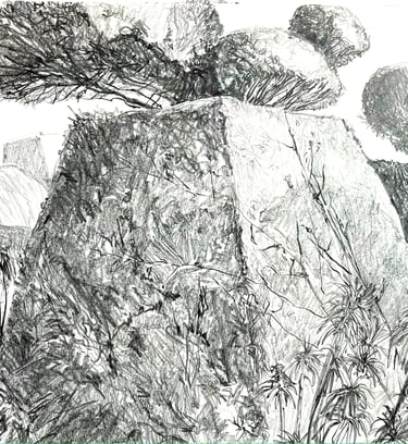 Peacock Garden Study