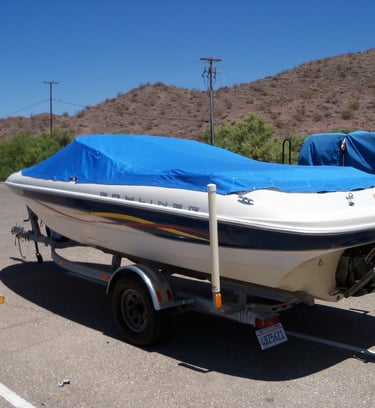 custom fit snap down boat cover