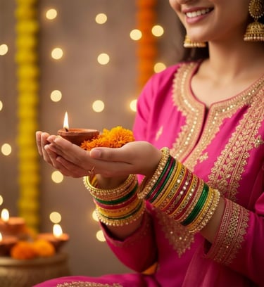 Lac Chudi festive lac bangles in vibrant colors displayed for Indian celebrations and traditional wear
