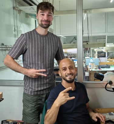 Mantas su meistru Kipre kartu