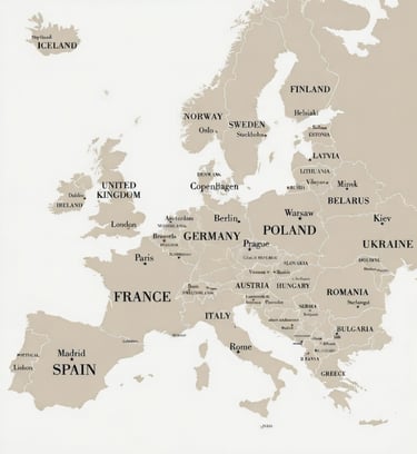 Image of map of europe