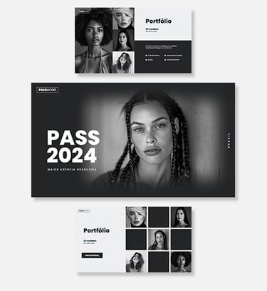 a black and white photo of a woman's face and a photo of a