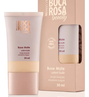 Base Líquida Payot Boca Rosa Beauty Mate 30ml Alta Cobertura