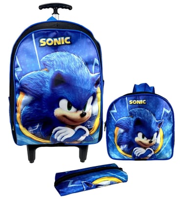Kit mochila com rodinhas