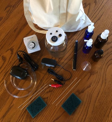 Our "Super Kit" small-particle colloidal silver production kit