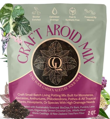 Craft aroid potting mix chunky soil for monstera philodendron and alocasia well-draining mix
