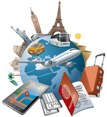travel, world, countries, streets, way, around the world, airplane, cars, bus