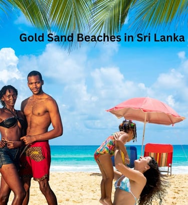 Gold Sand Beaches in Sri Lanka