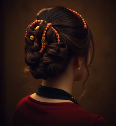 traditional-beaded-hair-wrap-for-statement-updos
