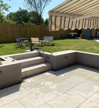 patio and steps installed by Lakes building and plastering services