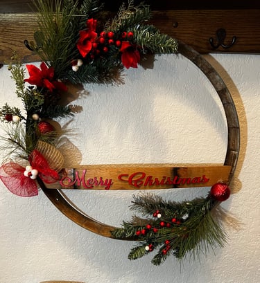 Merry Christmas wreath