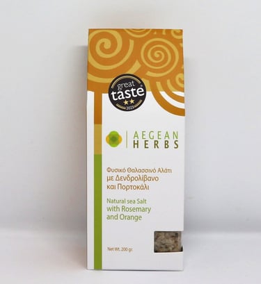 Aegean Herbs - Αλάτι με Δενδρολίβανο και Πορτοκάλι