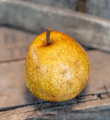 Poire Passe Crassane bio mûre et parfumée du verger familial en Savoie – La Ferme du Coteau