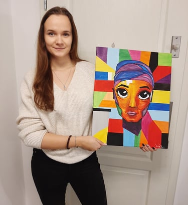 obraz na sprzedaż, obraz na WOŚP, malarstwo artystyczne, obraz, dekoracja wnętrz, obraz ścienny