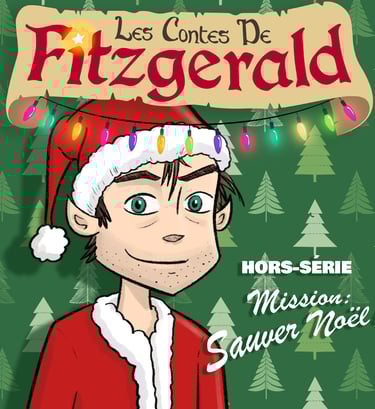 Pochette de l'épisode hors série "Mission : Sauver Noël" montrant Fitzgerald avect un bonnet de Noël