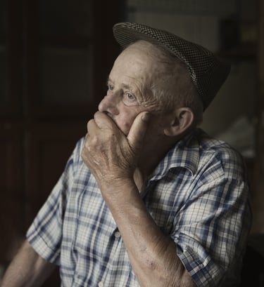 portrait, paysan, ferme