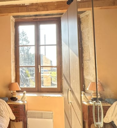 Fênetre de maison de campagne