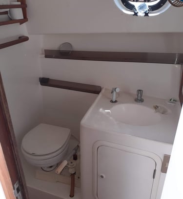 Banheiro fechado para maior comodidade