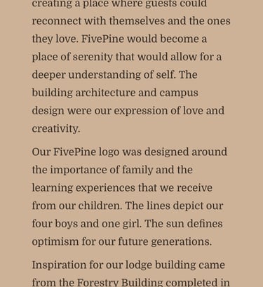 The Five Pine "Story"