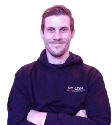 A headshot of a personal trainer from London, England