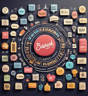 Two people are interacting with a laptop on a white standing desk. The laptop screen displays a webpage related to social wall solutions for hashtag campaigns. The setting appears to be a modern office with several chairs, tables, and a large plant in the background. One person is wearing a colorful floral top and the other is in a dark t-shirt.